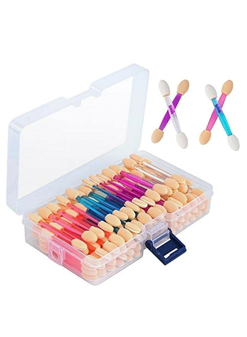 Cuttte 120-Piece Disposable Dual Sided Eyeshadow Brush Set Multicolour - Image 1