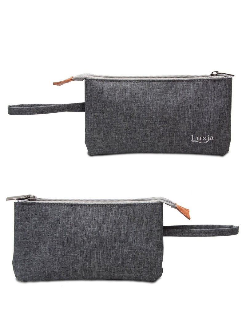 LUXJA 9-Roller Bottle Portable Carrying Bag Grey - Image 1