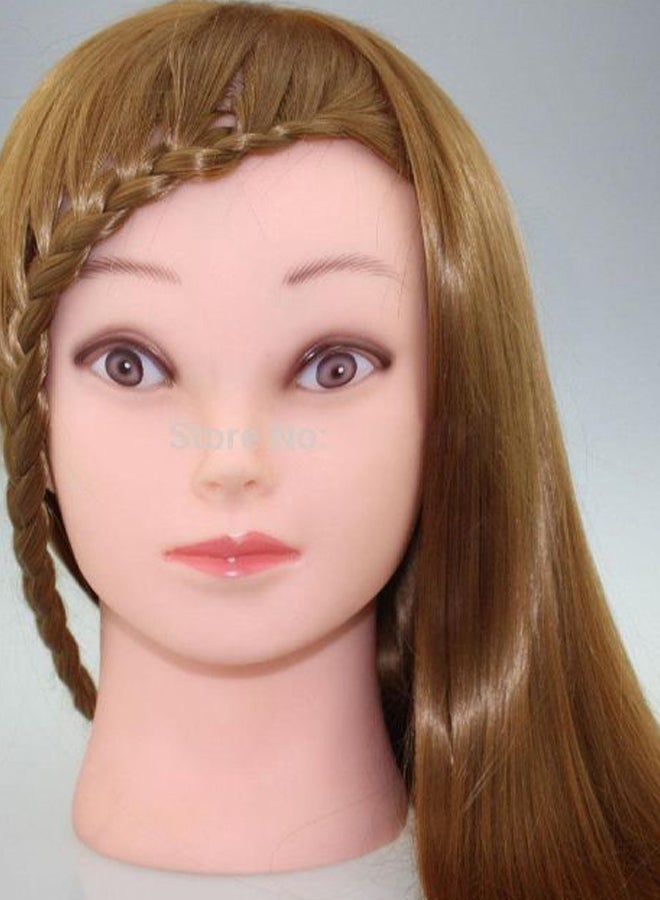 Ritzkart Silky Soft Trainers Hair Practise Styling Dummy Gold 26inch  - Image 2