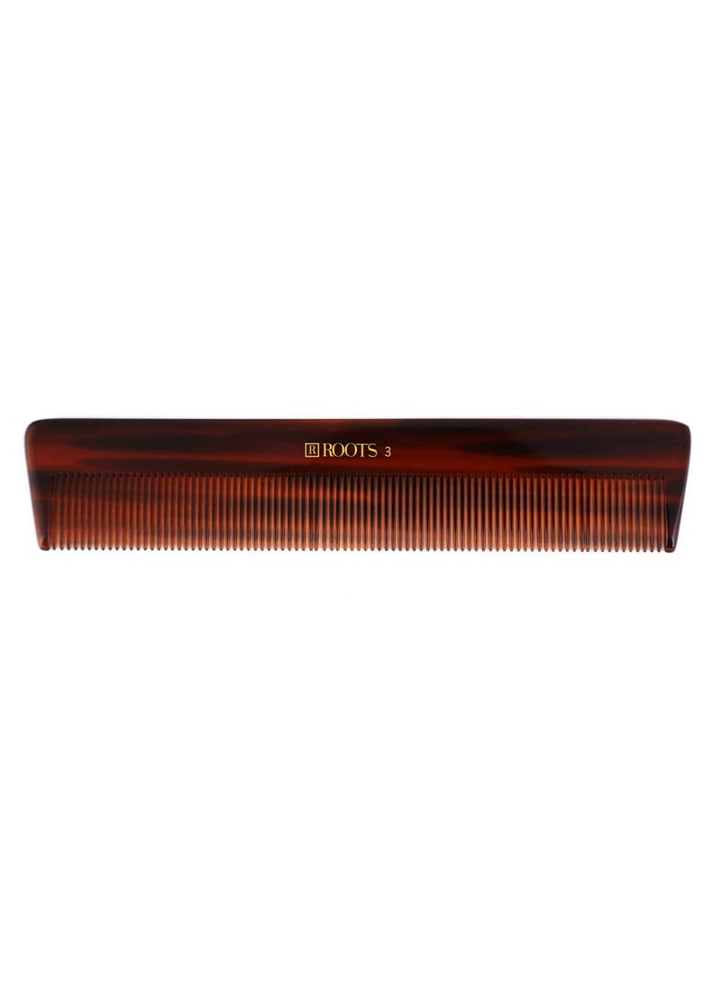 Roots Fine Teeth Hair Combs For Long Straight Hair Brown - Image 1