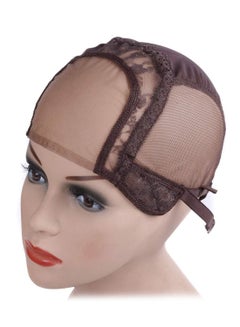 yantaisiyu Adjustable Swiss Lace Wig Cap Dark Brown 56cm 