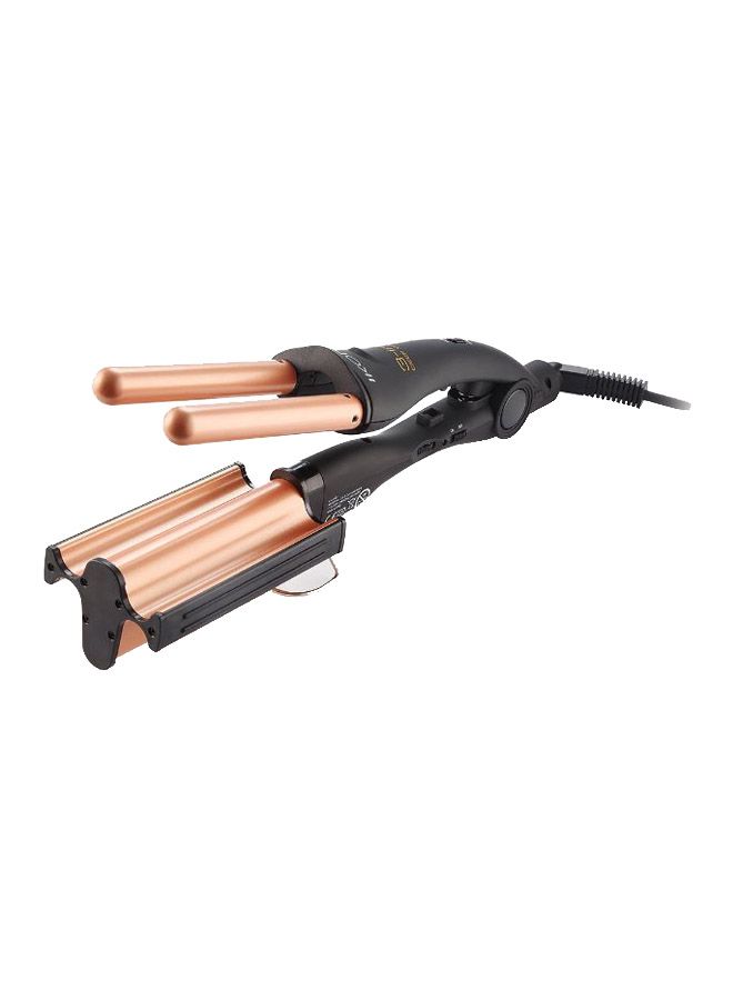 IKONIC - 3-In-1 Deep Hair Waver Beige/Black - Image 1