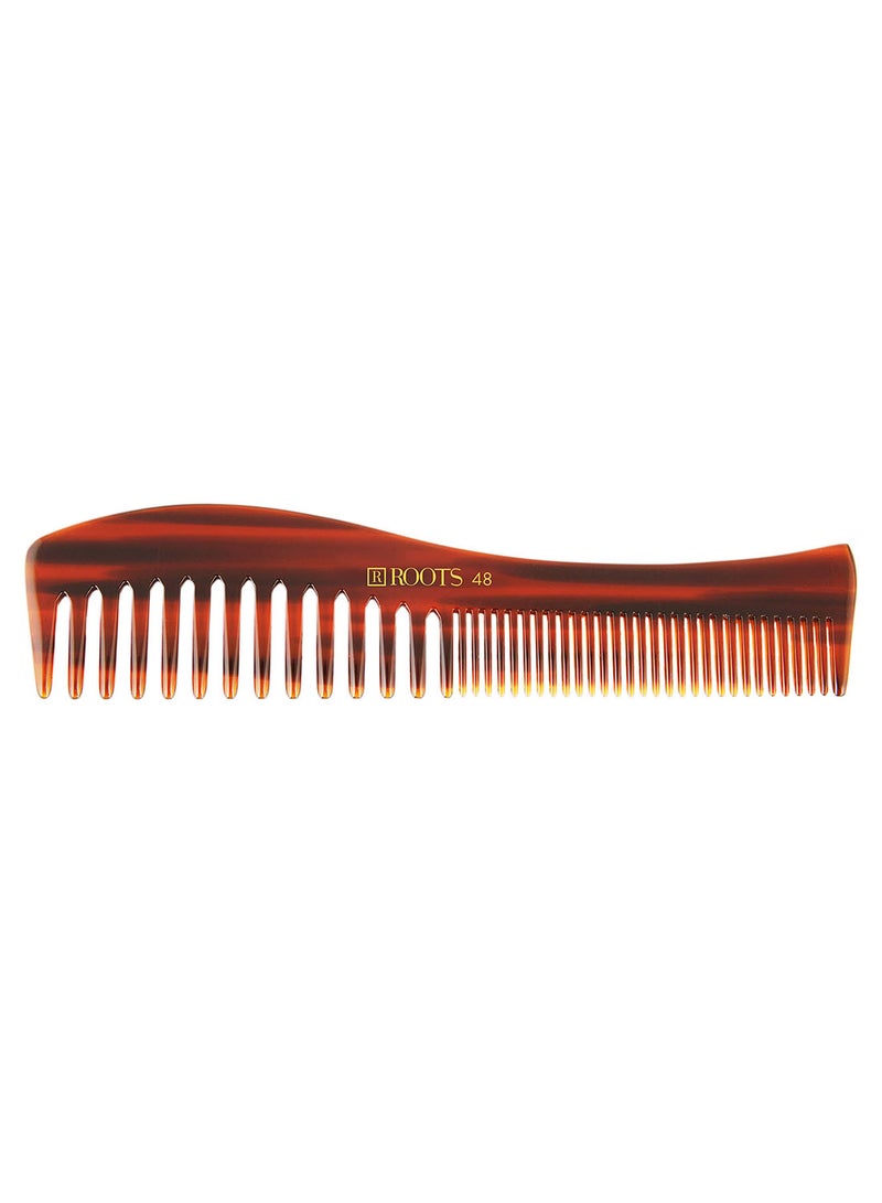 Wavy And Curly Hair Comb Brown