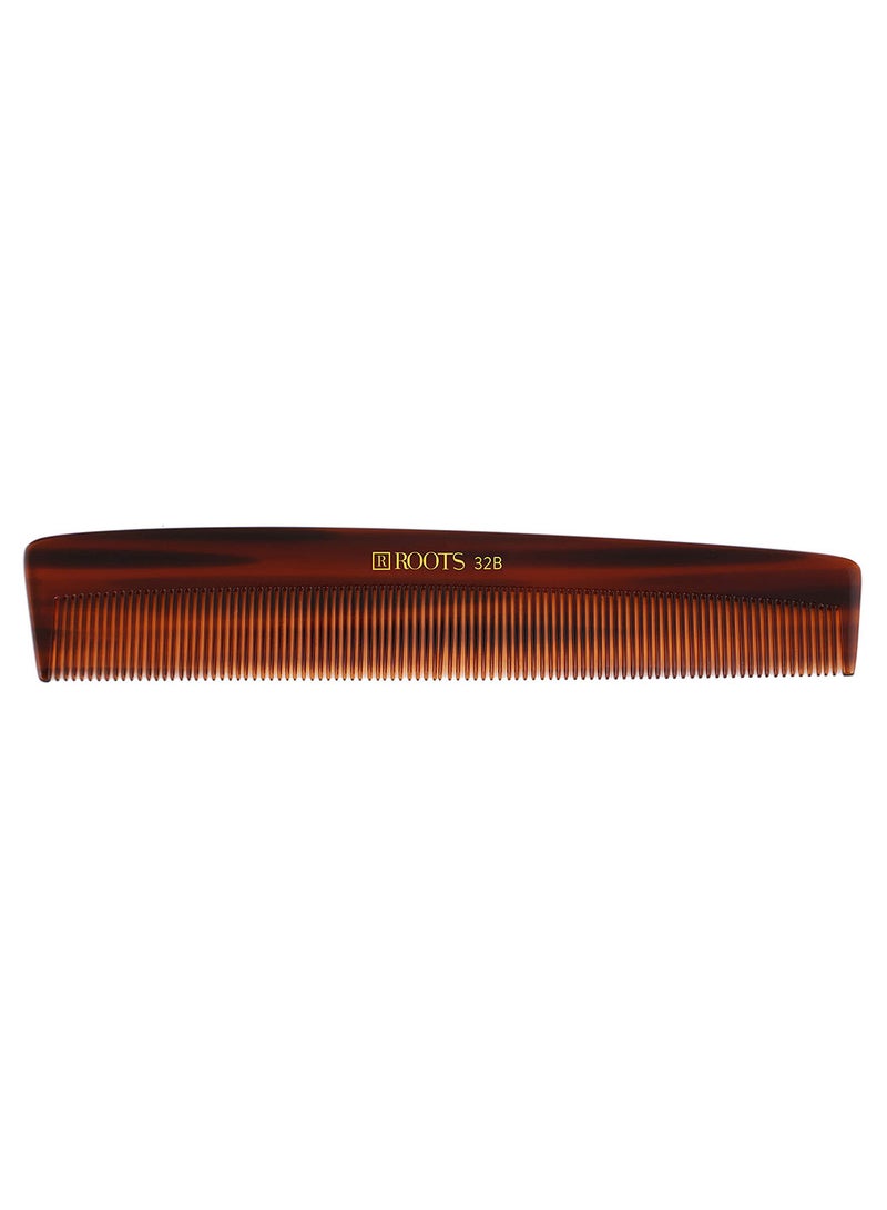 Roots - Fine Teeth Hair Comb Brown - Image 1