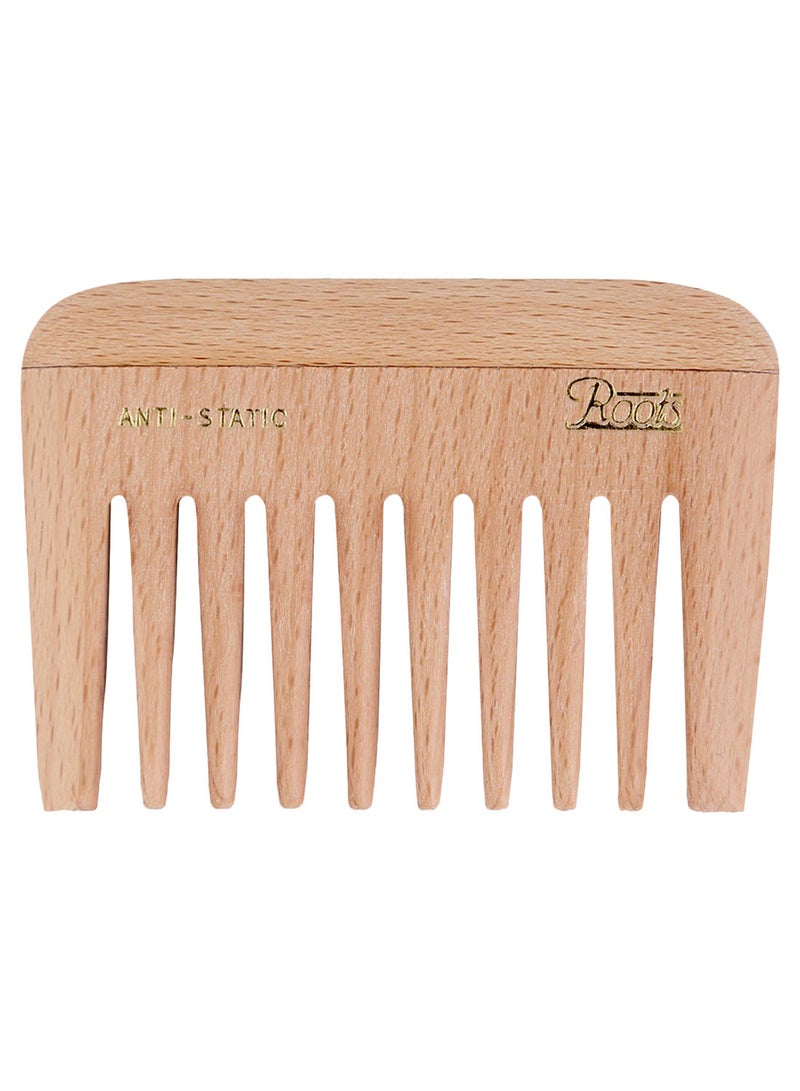 Roots Wide Teeth Hair Comb 1105 Beige