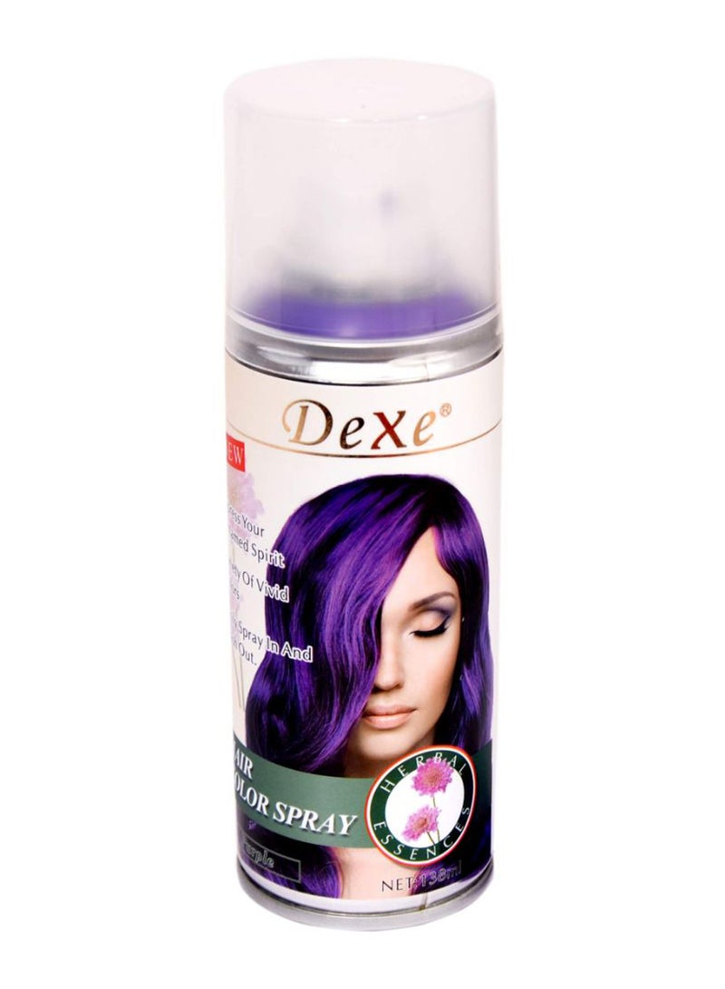 Dexe - Temporary Hair Colour Spray Purple 138ml - Image 1