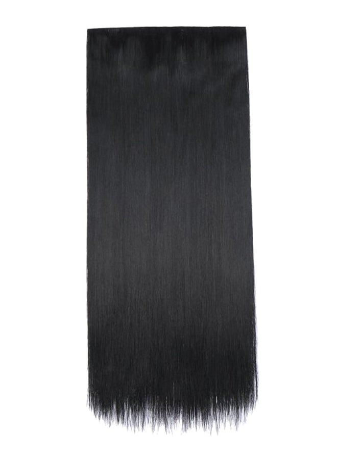 S-noilite - 5-Piece Clip-In Hair Extension Set Dark Black 30inch - Image 1
