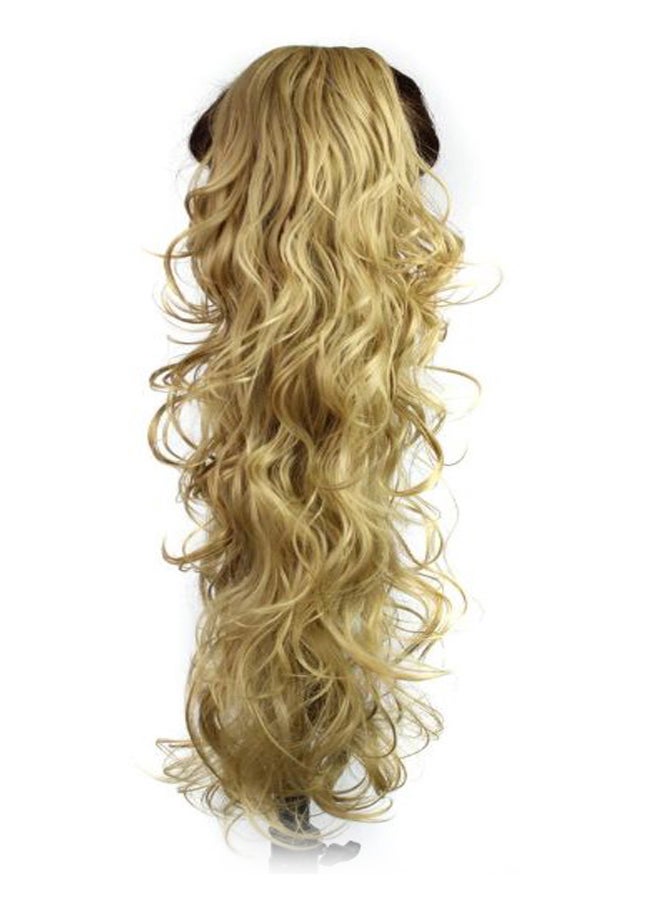 S-SSOY Long Curly Ponytail Hair Extension Gold 31inch - Image 1