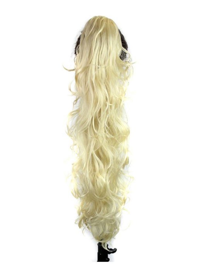 S-SSOY Long Curly Ponytail Hair Extension 613 Beige 31inch - Image 1