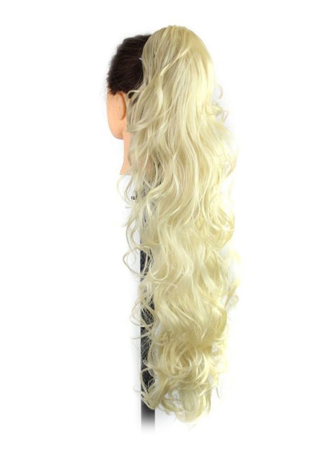 S-SSOY Long Curly Ponytail Hair Extension 613 Beige 31inch - Image 2