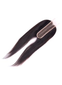 Middle Part Bleached Knots Remy Hair Wig Black 20inch - v1567014656/N29314139A_1