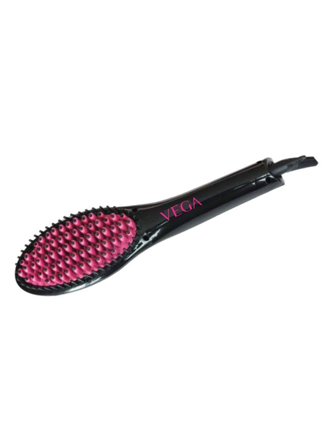 Vega Electric Glam Hair Straightening Brush Black/Pink 