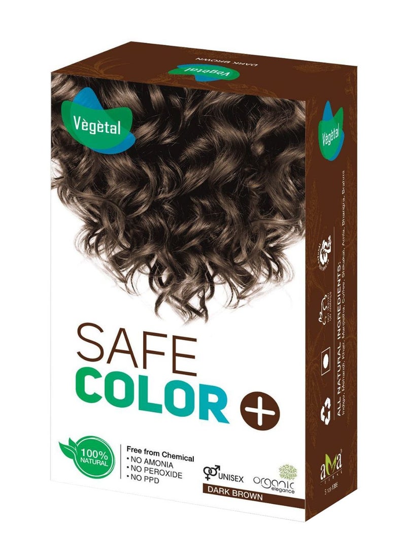 Vegetal Temporary Hair Color Dark Brown 50grams