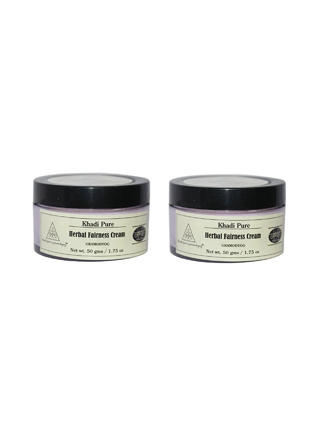 Khadi Pack Of 2 Pure Herbal Fairness Creams 100grams  - Image 1