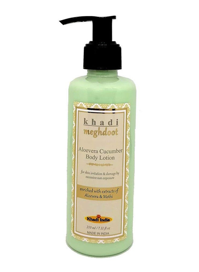 KHADI MEGHDOOT - Alovera-Cucumber Body Lotion 210ml - Image 1