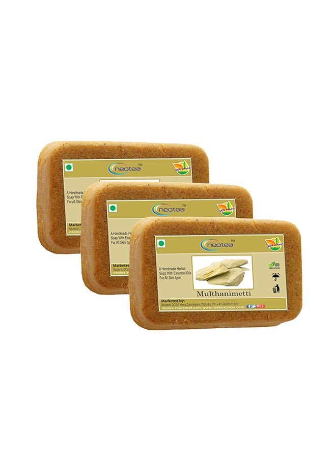 نيو تي مجموعة صابون بأعشاب مولثانيموتي مكونة من 3 قطع 225جرام - Image 1