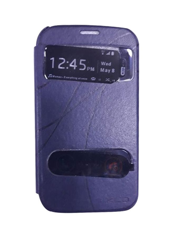 Oscar - Flip Cover For Samsung Galaxy S4 Mini Purple - Image 1