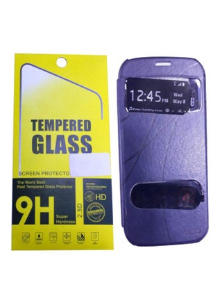 Flip Cover With Screen Protector For Samsung Galaxy S3 Purple/Clear - v1567061598/N29512963A_1