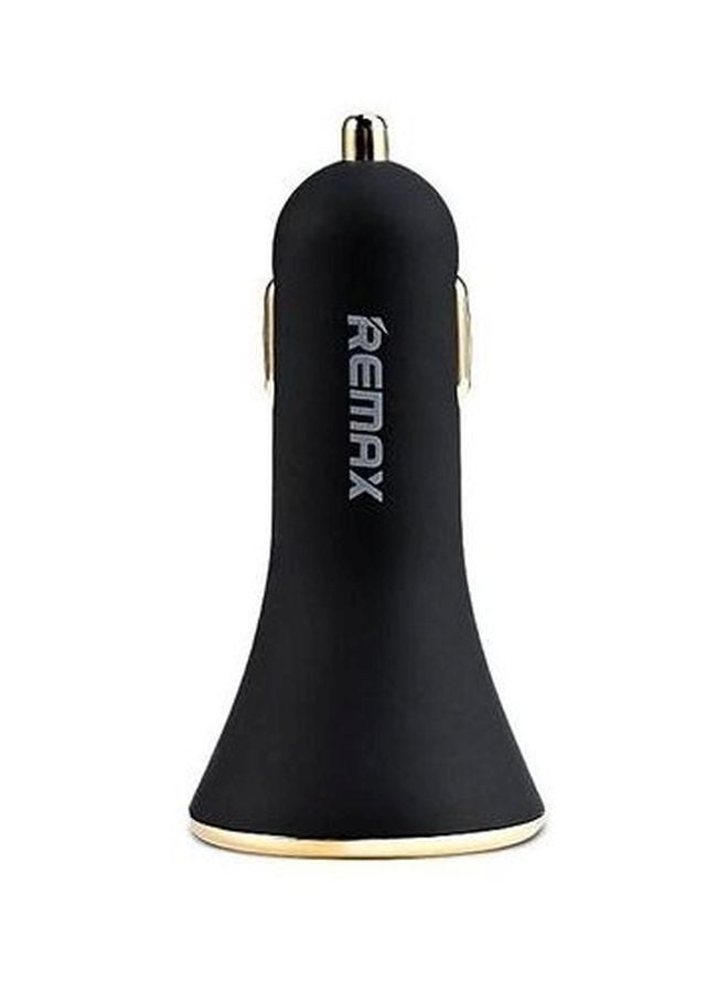 REMAX USB Car Charger Black/Gold - Image 1