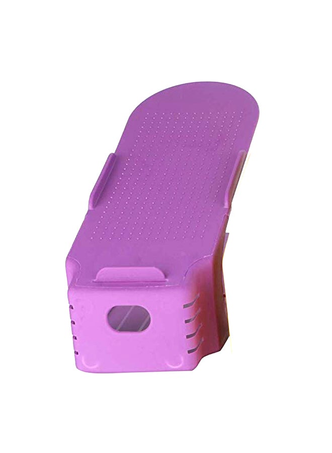 RIXI Pack Of 5 Adjustable Shoe Slots Space Saver Purple 16.2x4.1x3.1inch  - Image 1