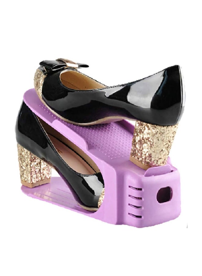 RIXI Pack Of 5 Adjustable Shoe Slots Space Saver Purple 16.2x4.1x3.1inch  - Image 2