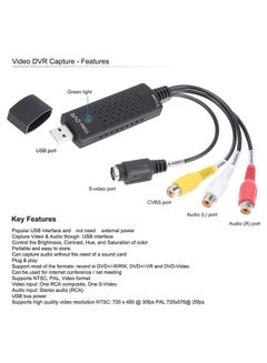 Easycap Easy Capture 4-Port Audio Video Capture Card Adapter Black/Red/Yellow  - Image 4