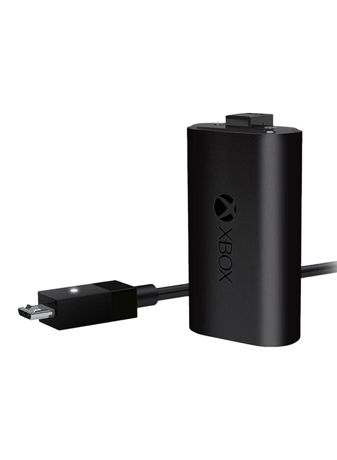 Microsoft - Xbox One Play And Charge Kit For Wireless Controller Black - Image 1