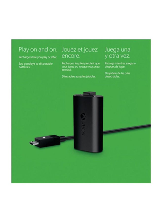 Microsoft - Xbox One Play And Charge Kit For Wireless Controller Black - Image 1