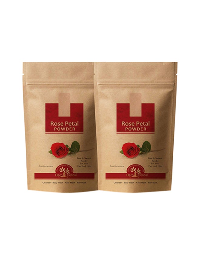 Herb Essential - Pack Of 2 Rose Petal Powders Red 50grams - Image 1