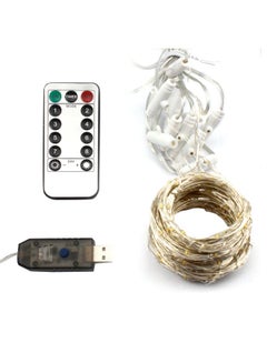 300-LED Window Curtain String Light With Remote Control White 39.98 x 17.52 x 80mm