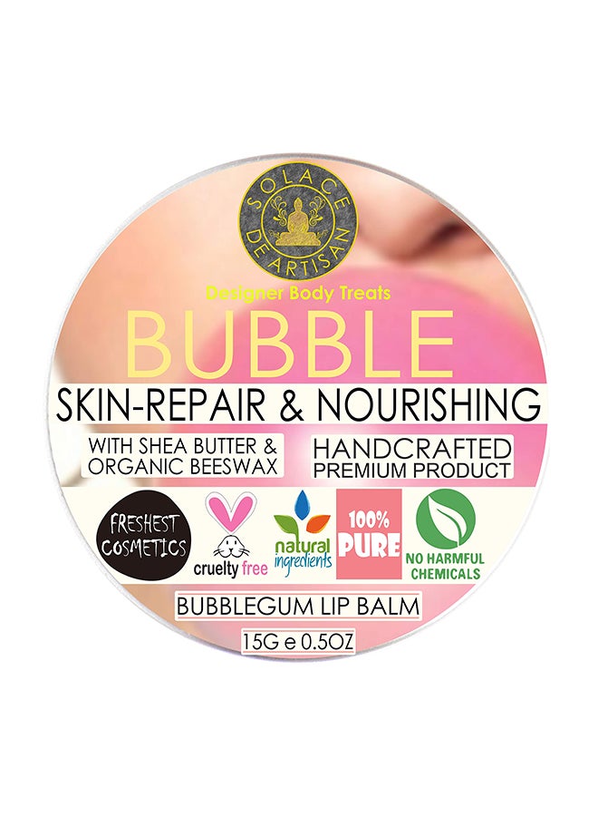 SolaceDeArtisan Organic Bubblegum Flavored Lip Balm Pink 15grams - Image 1