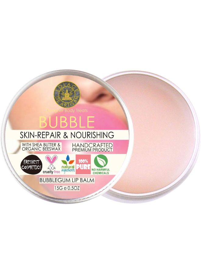 SolaceDeArtisan Organic Bubblegum Flavored Lip Balm Pink 15grams - Image 2