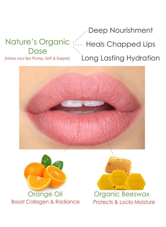 SolaceDeArtisan Organic Orange Flavored Lip Balm Peach 15grams - Image 3