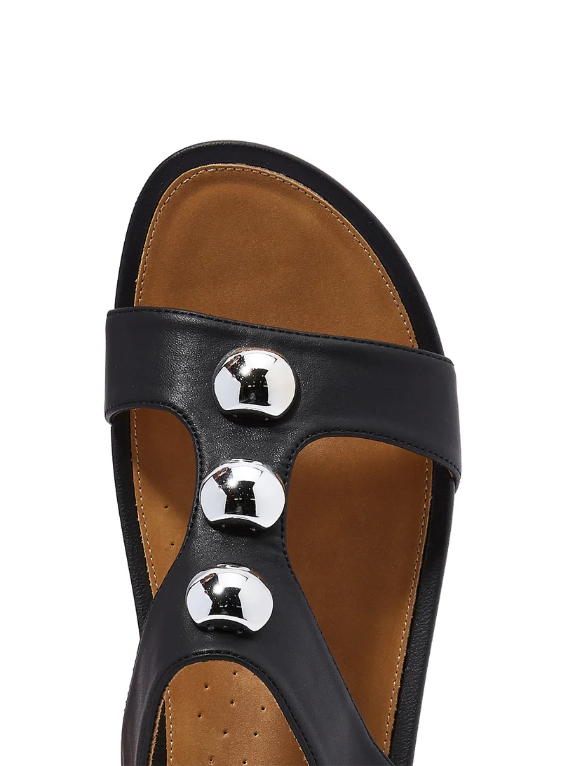 shoexpress Studded Casual Sandals Black