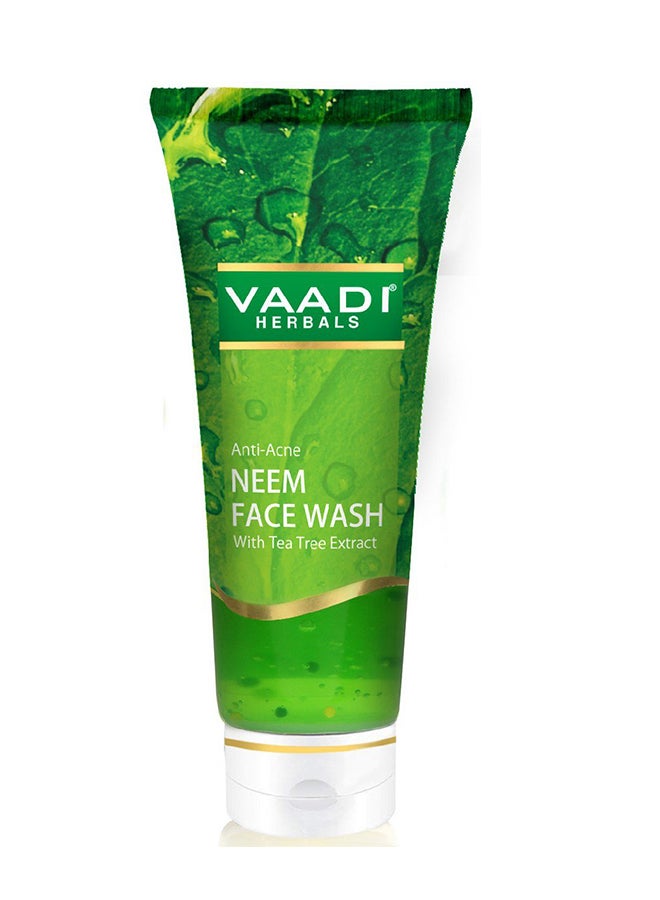 VAADI HERBALS Anti Acne Neem Face Wash with Tea Tree Extract 60grams