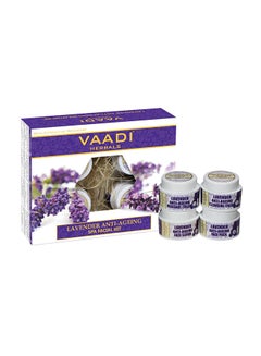 VAADI HERBALS Lavender Anti-Ageing Spa Facial Kit With Rosemary Extract 70grams  - Image 1