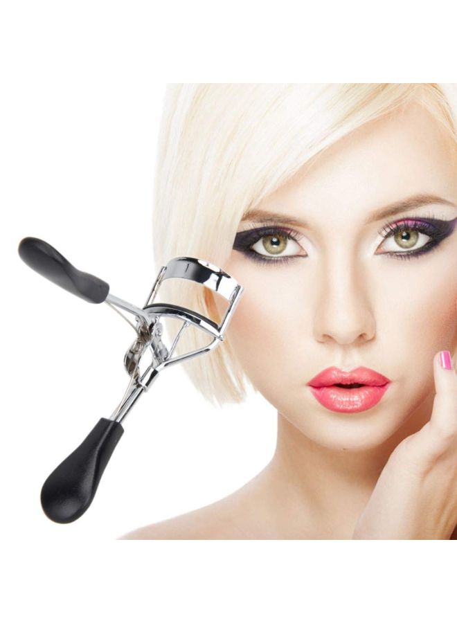 Alexvyan Professional Handle Eye Lash Curler Silver/Black - Image 3