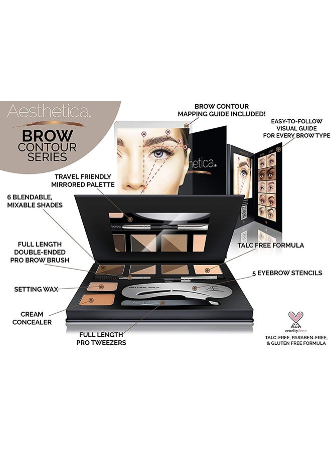 Aesthetica - Eyebrow Contour Kit Multicolour - Image 1