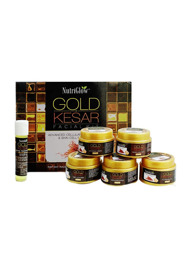 NUTRIGLOW Gold Keshar Instant Radian Shine And Youthful Glow Facial Kit - Image 1