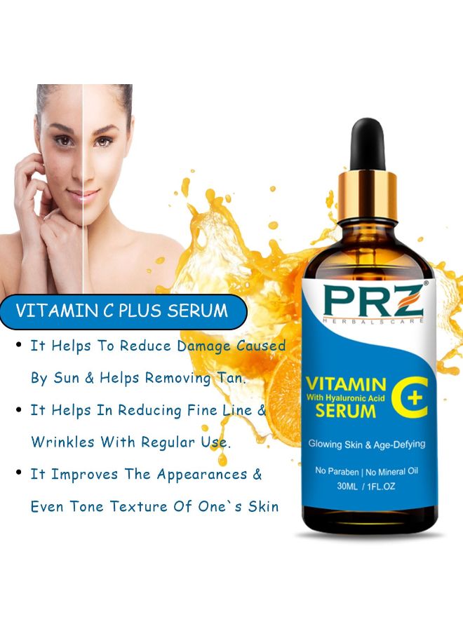 بي ار زد سيروم بفيتامين سي مع حمض الهيالورونيك - Image 3