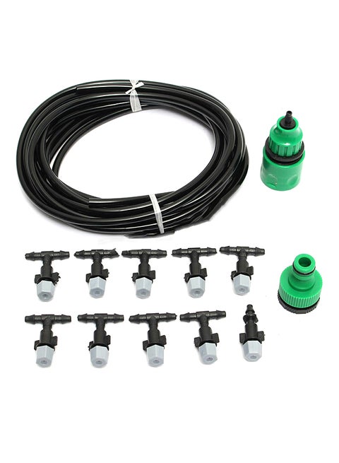 10-Drippergarden Patio Water Mister Cooling Micro System Sprinkler Nozzle Set Multicolour 20centimeter