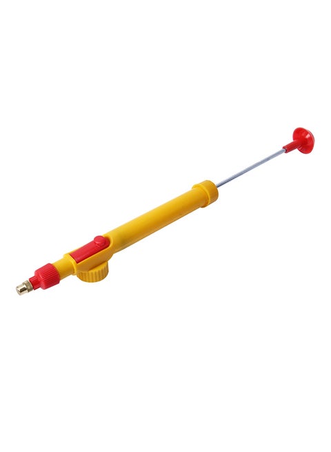 10-Piece Reciprocating Coke Bottle Manual Pressure Sprayer Set Yellow/Red 15m