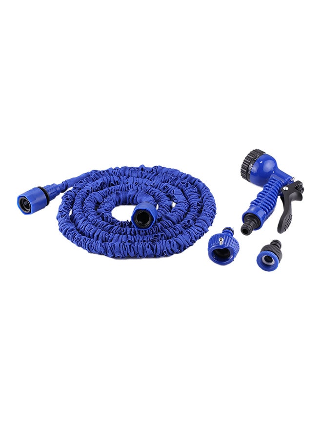 Flexible Garden Watering Hose with Spray Gun Blue 2.5 x 7.5meter - Image 1