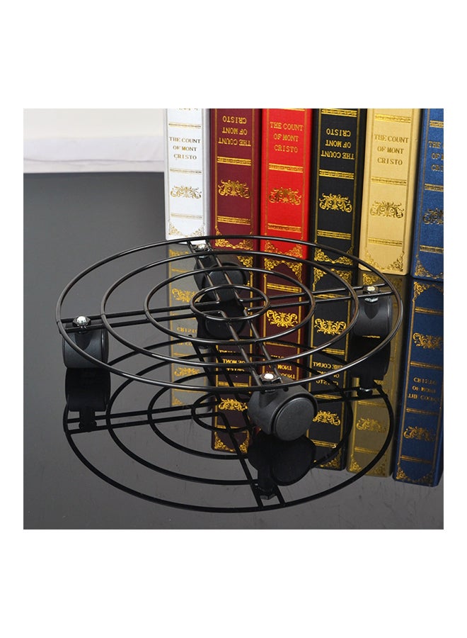 Universal Wheel Moving Pot Stand Black 30centimeter - Image 2