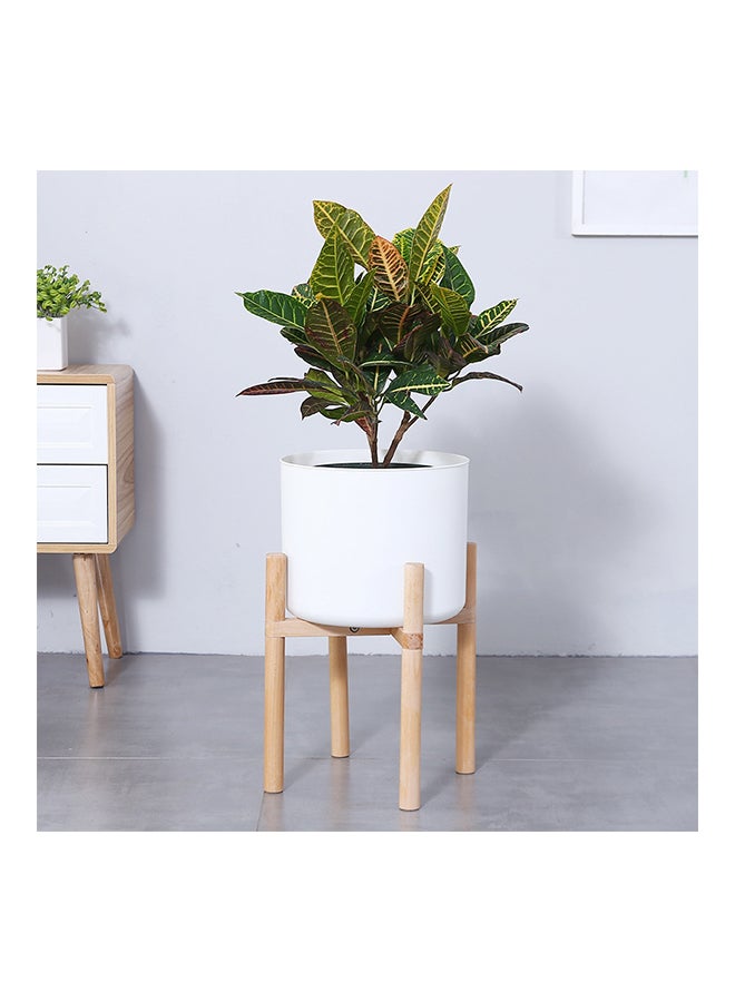 ماستون مجموعة حوض لزراعة الزهور مزودة بإطار خشبي أبيض 30Ø³Ù†ØªÙŠÙ…ØªØ±