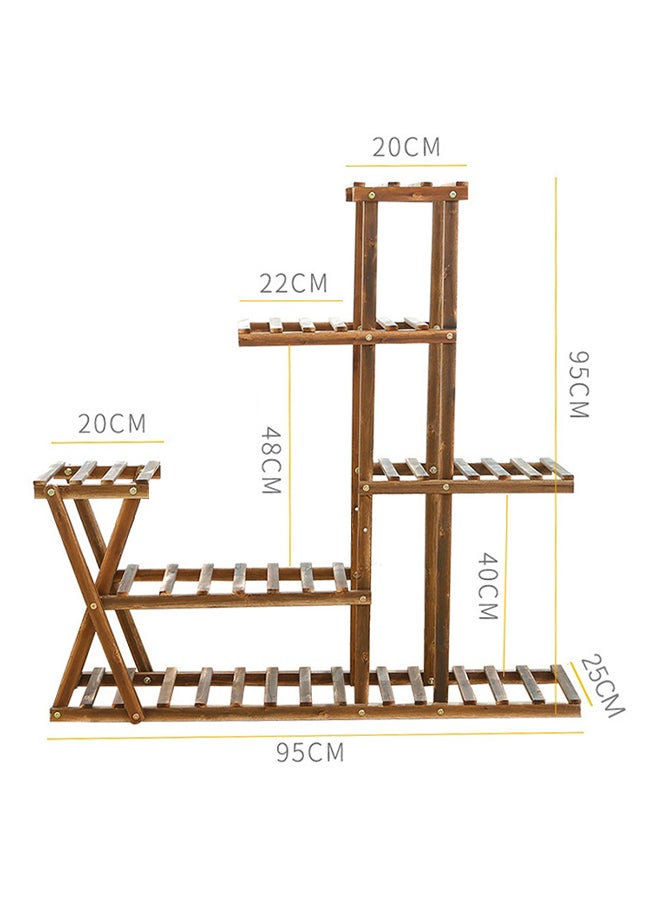 Generic - Plant Flower Display Stand Brown 100centimeter - Image 1