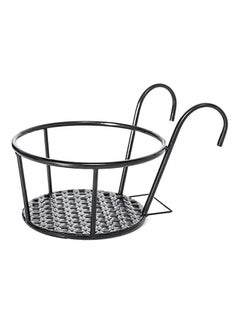 Generic 2-Piece Railing Potted Plant Shelf Set Black 100centimeter 