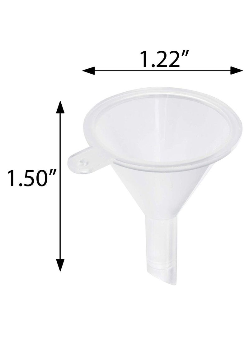 JUVITUS 6-Piece Refillable Squeeze Bottle Set With Funnel And Label White - Image 2