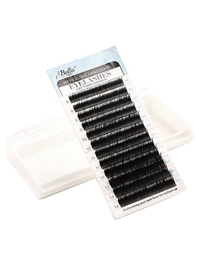 Bella Hair - C - Curl Real Siberian Mink Eyelashes Extension Kit Black - Image 1