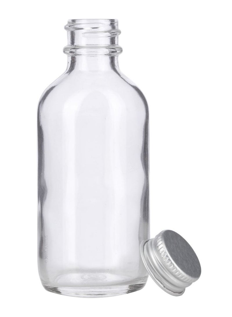 JUVITUS 12-Piece Round Bottle Set With Screw On Cap Clear  - Image 2